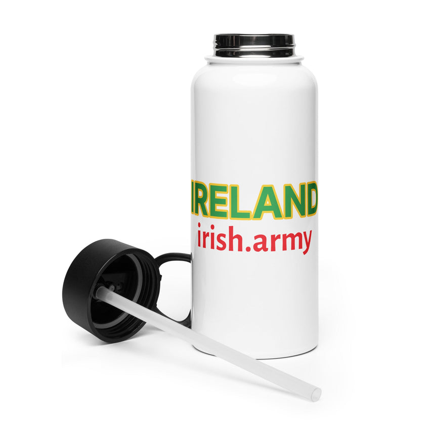 IRELAND - Stainless Steel Water Bottle With A Straw Lid