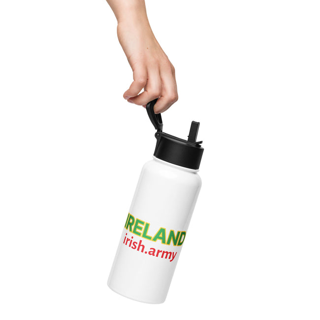 IRELAND - Stainless Steel Water Bottle With A Straw Lid