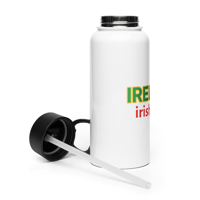 IRELAND - Stainless Steel Water Bottle With A Straw Lid