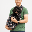 Patterned Polar Fleece Dog Sling - Standard, Petite and Long Strap Sizes