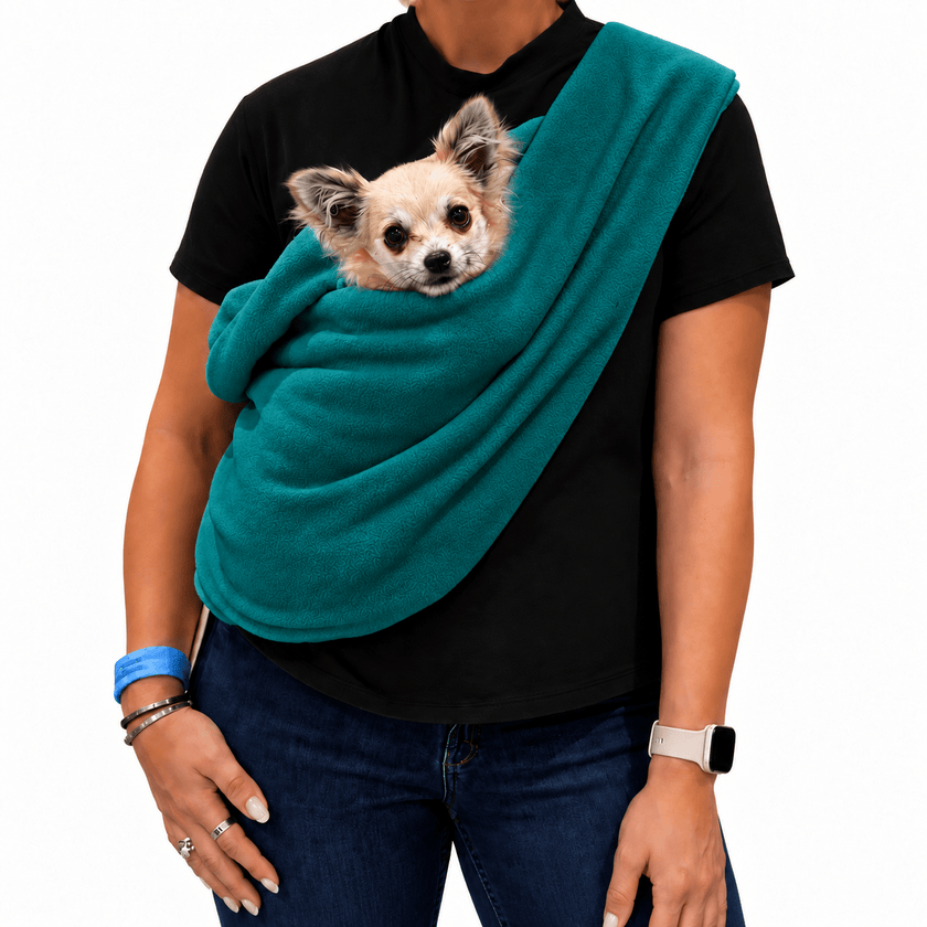 Plain Polar Fleece Dog Sling - Standard, Petite and Long Strap Sizes