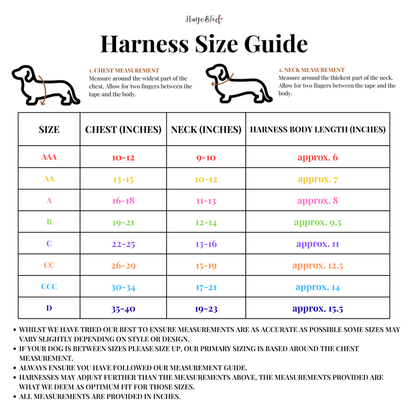 Standard Size Rainfleece Waterproof Step-In Dog Harness - Standard Sizes, Ready Made