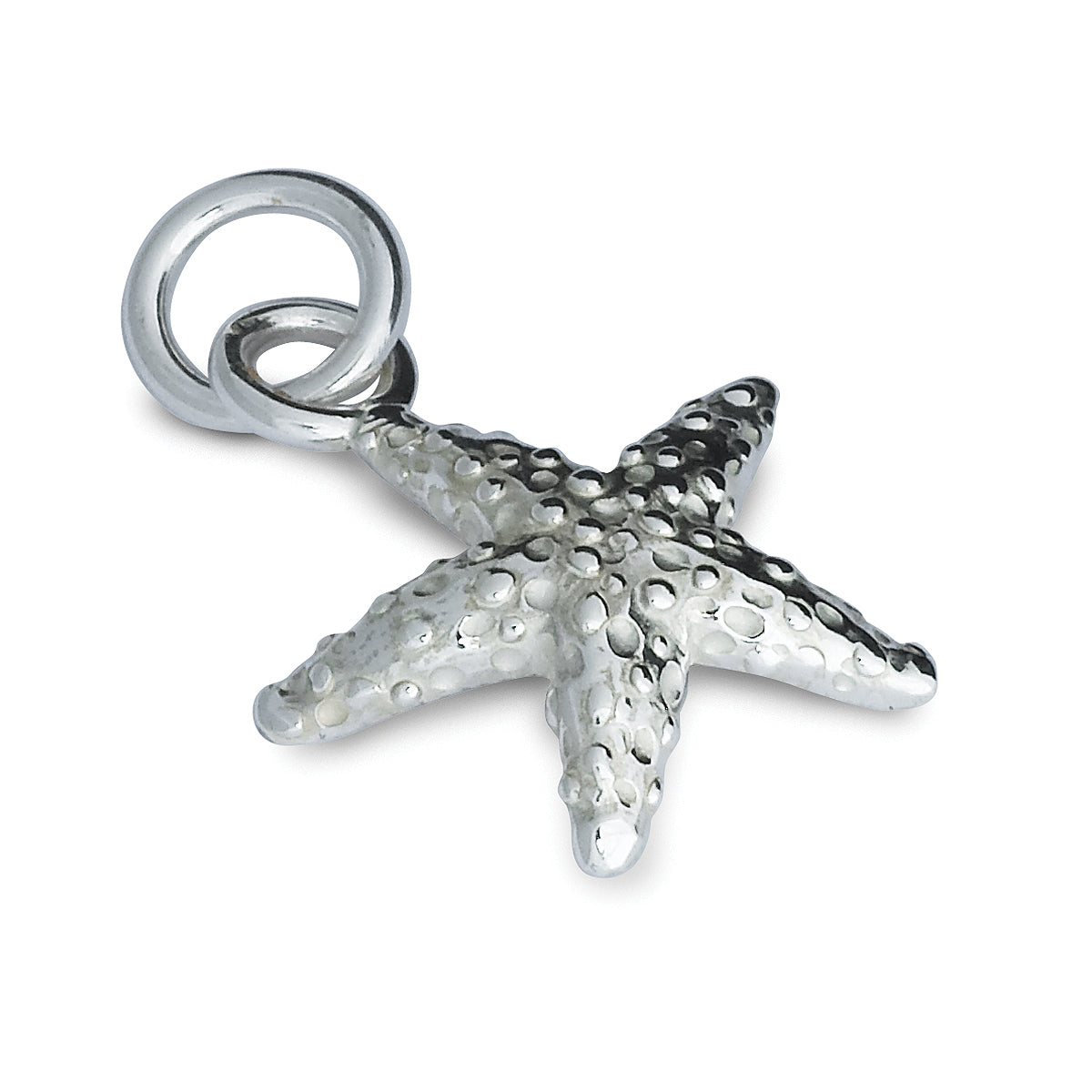 Starfish Silver Charm