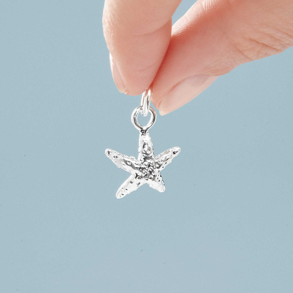 Starfish Silver Charm