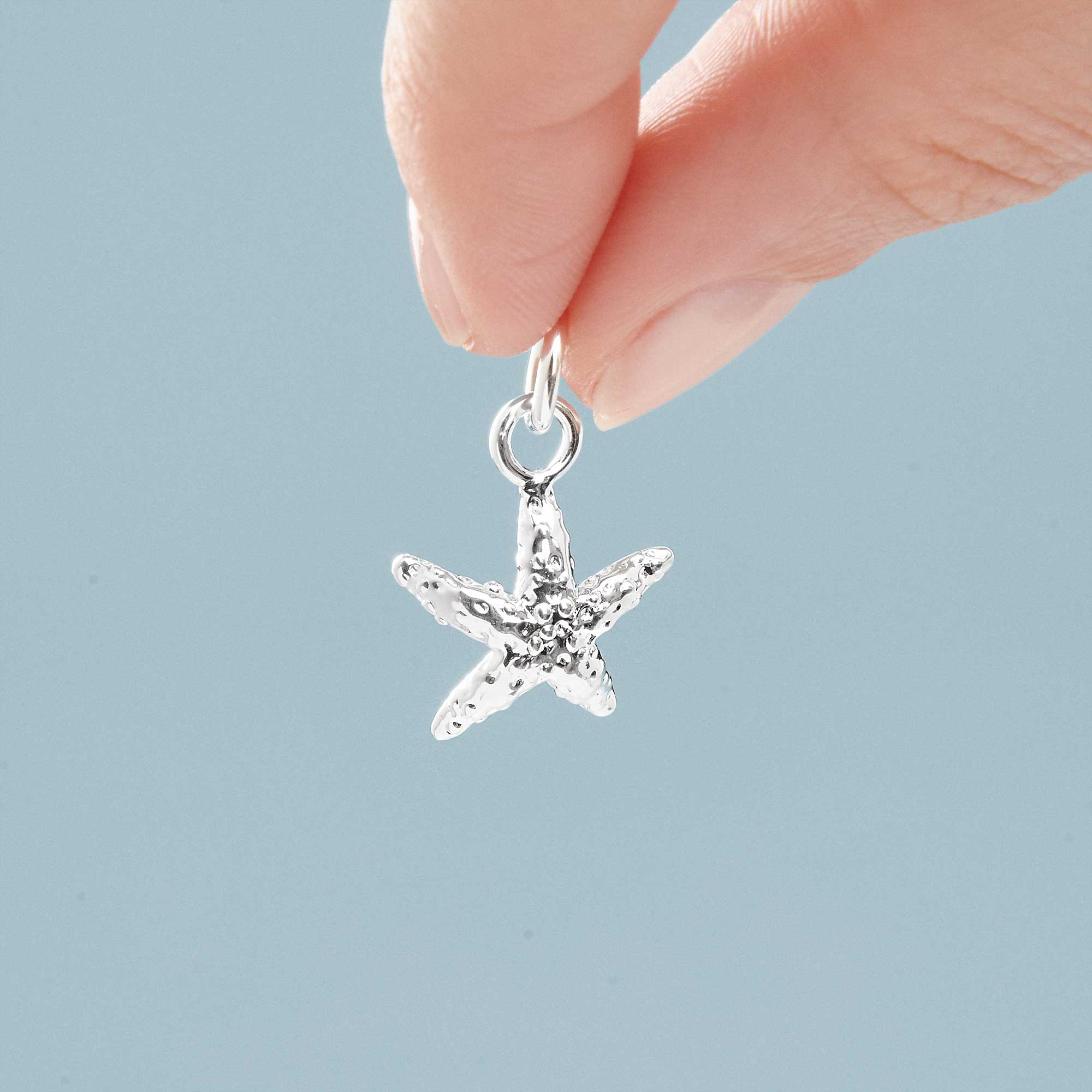 Starfish Silver Charm