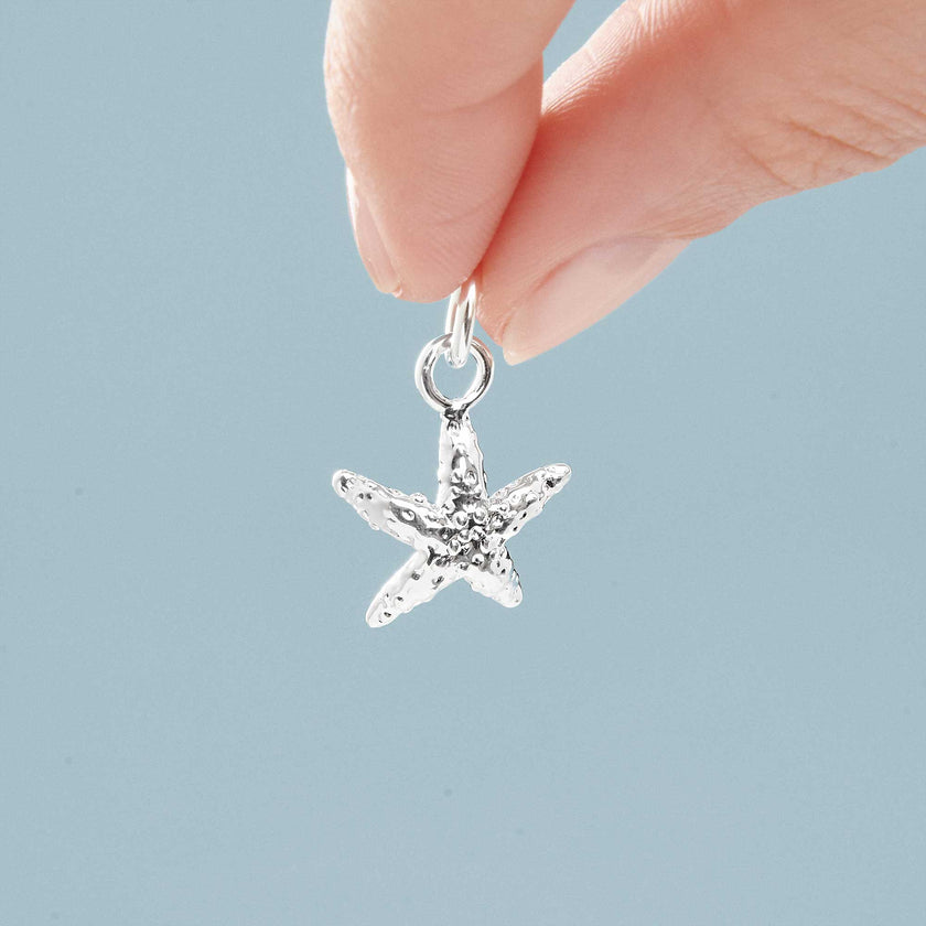 Starfish Silver Charm
