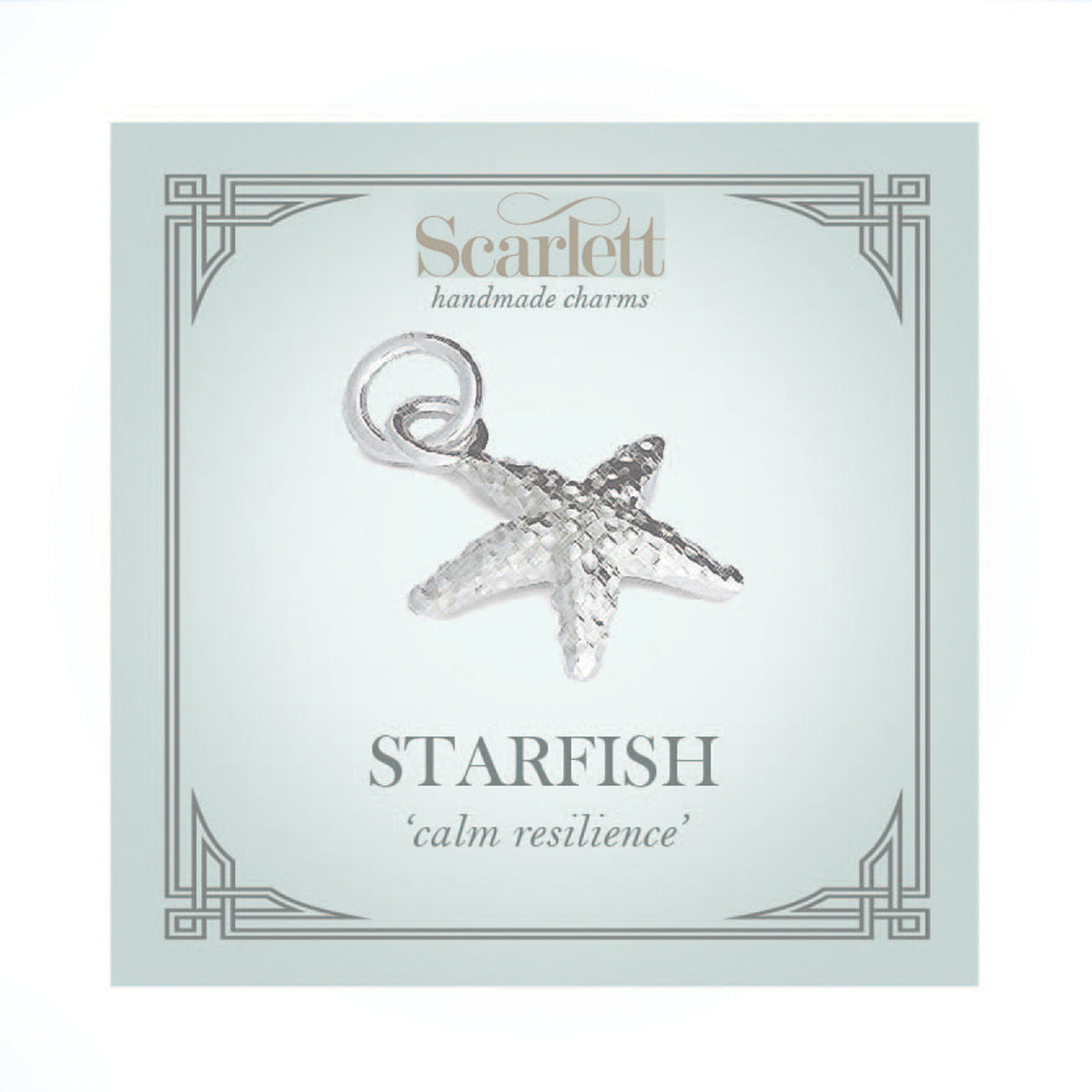 Starfish Silver Charm