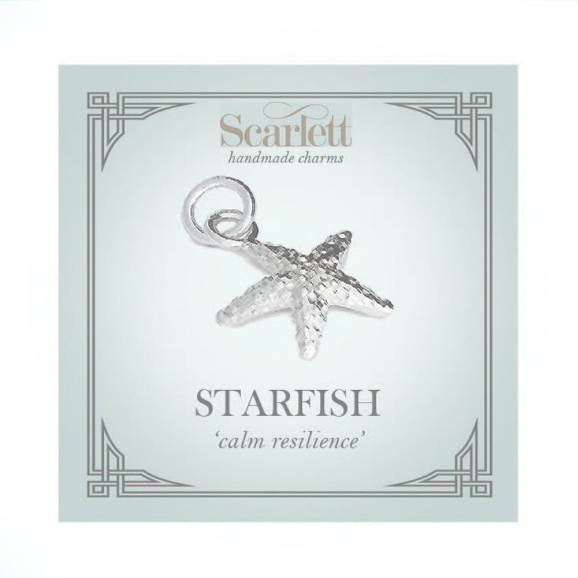 Starfish Silver Charm