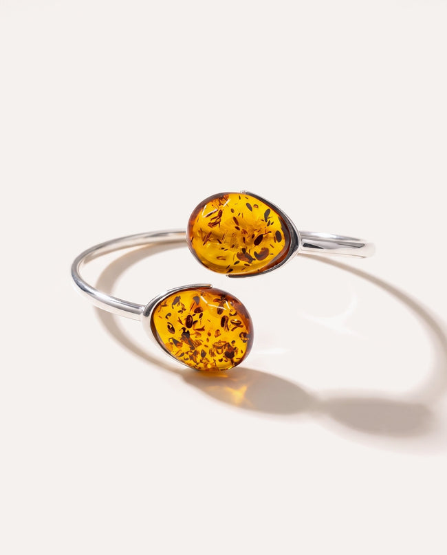 Statement Amber Torque Bangle
