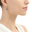 Mixed Flower Teardrop Dangle Drop Earrings