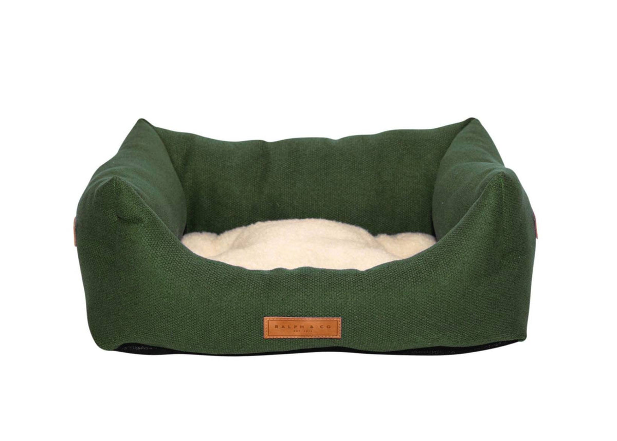 THE RICHMOND | LUXURY GREEN BOLSTER DOG BED