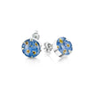 Forget-Me-Not Round Stud Earrings