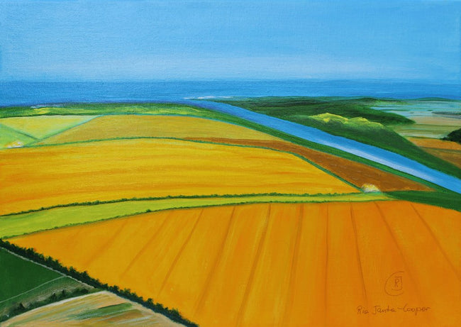 Summer Landscape - Yellow Fields