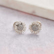 Pendientes de plata con diseño de girasol