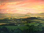 Sunset Landscape Close to Bellingham