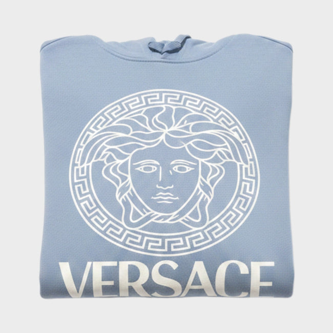 Medusa Logo Hoodie Baby Blue