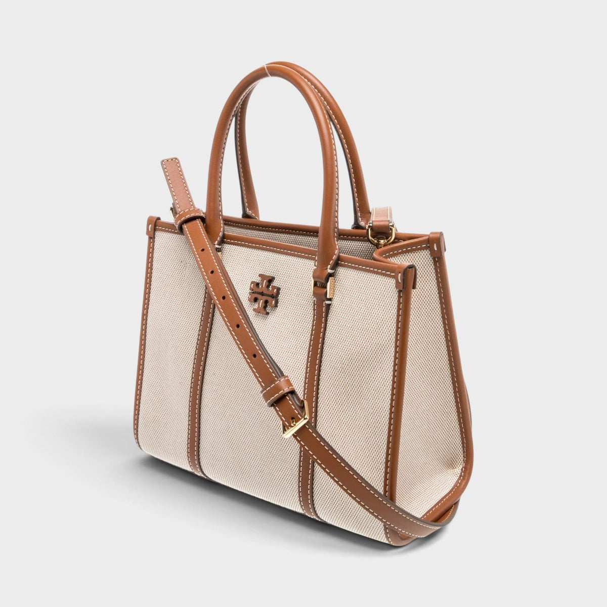 Canvas Top Handle Bag Beige