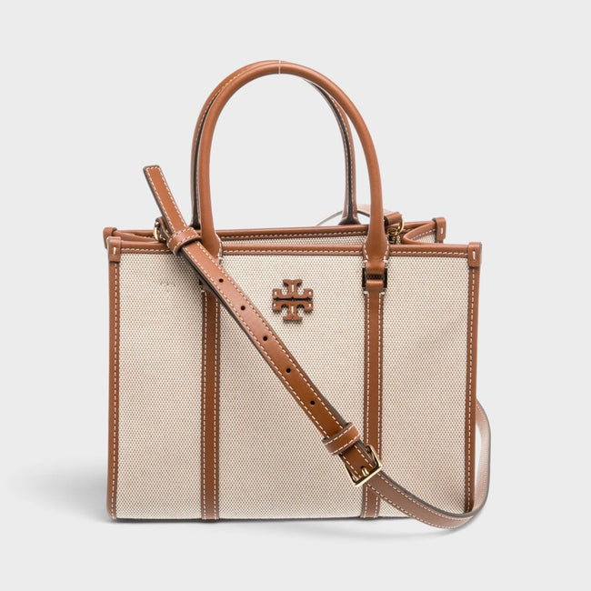 Sac à main en toile beige