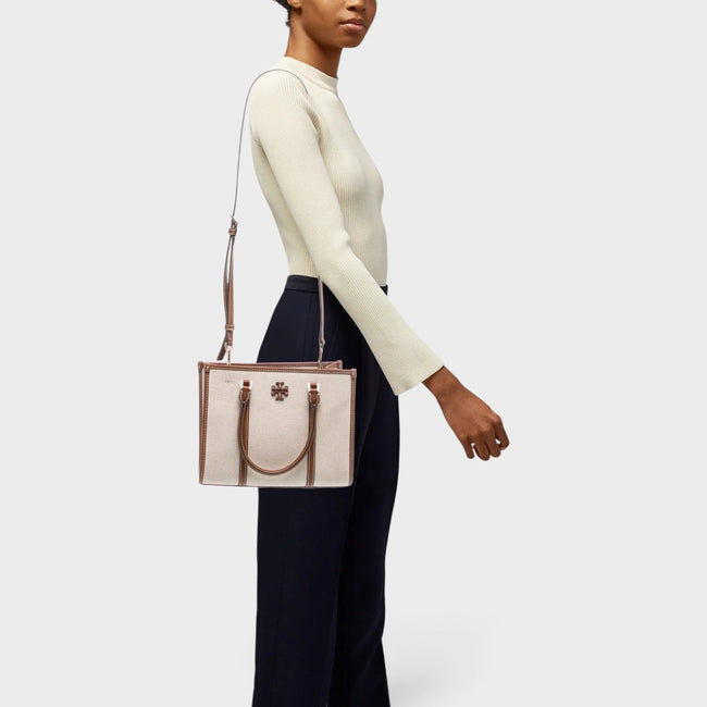 Sac à main en toile beige