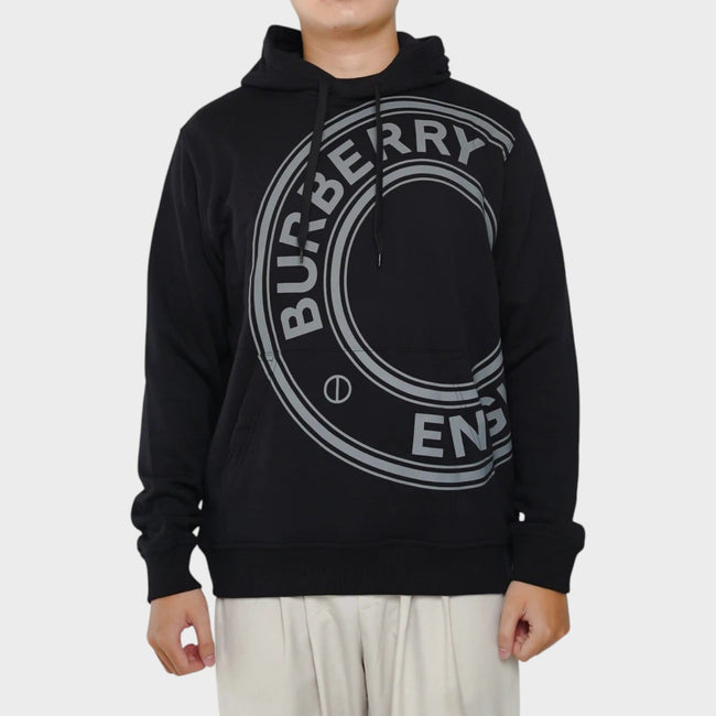 Sweat à capuche Farley imprimé noir