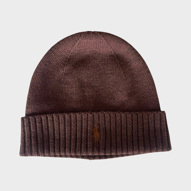 Bonnet brodé Pony marron