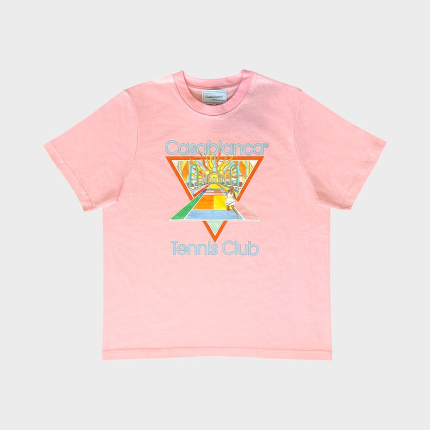 T-shirt rose imprimé Tennis Club Icon