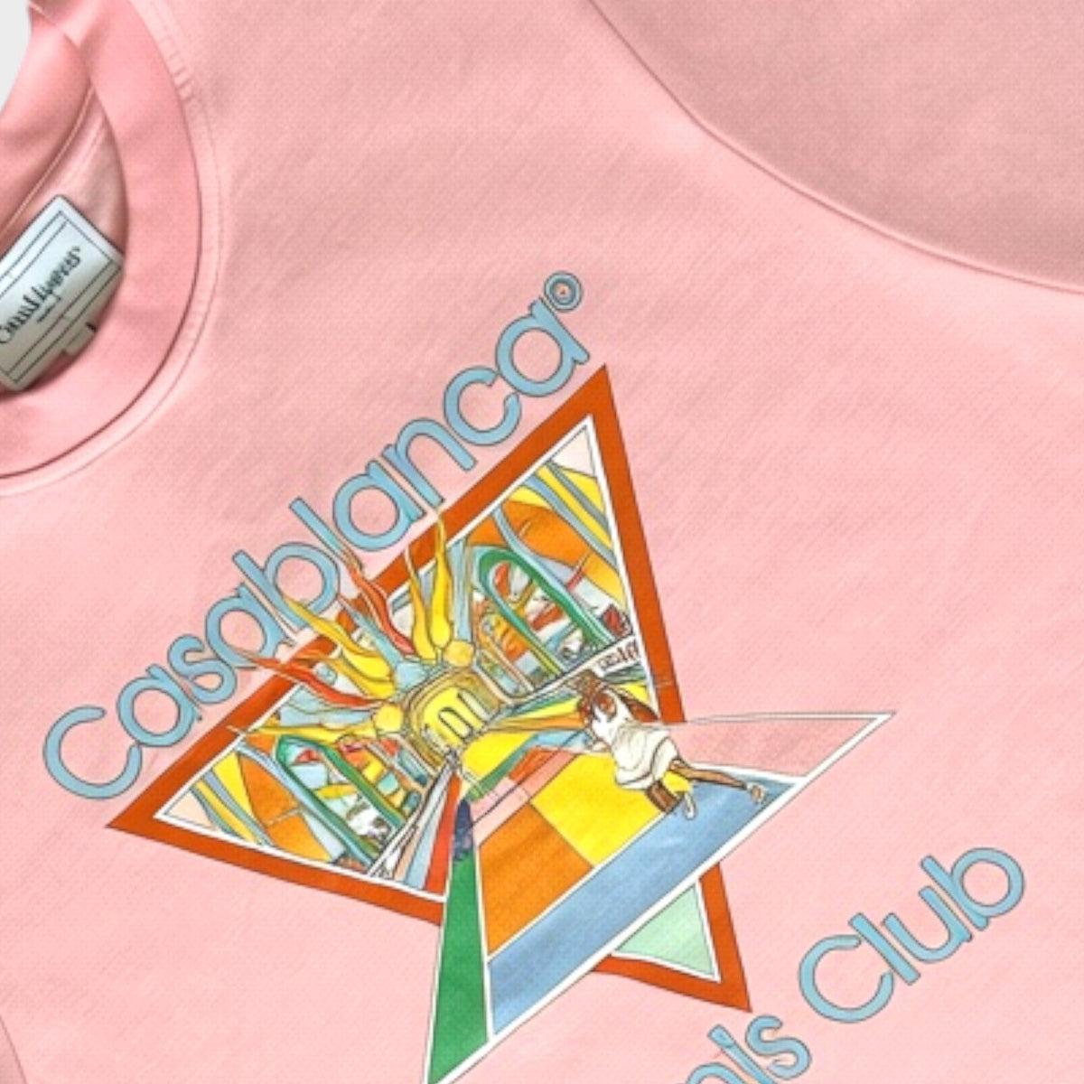 T-shirt rose imprimé Tennis Club Icon