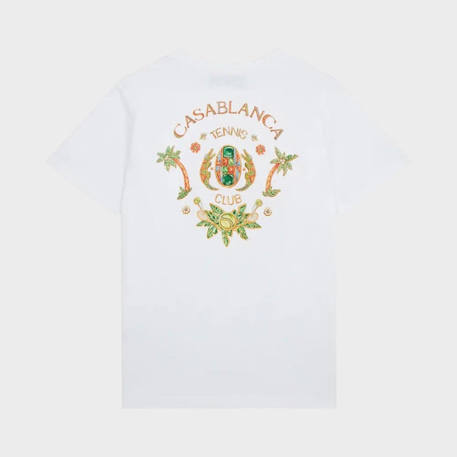 Camiseta estampada Joyaux D'Afrique Tennis Club Blanca