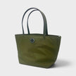 Nylon Mixed Materials Mini Tote Bag Green Khaki
