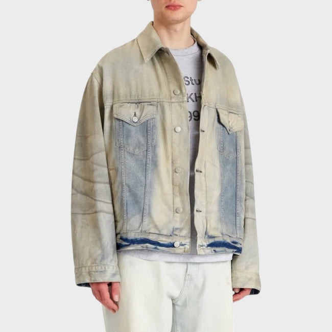 Veste en jean Robert U Carver bleu clair