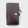 Medusa Compact Wallet Calf Leather Maroon Brown