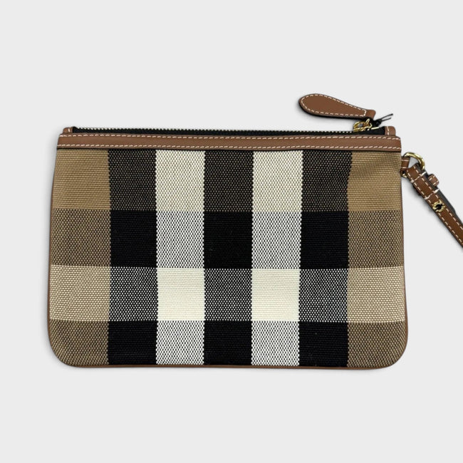 Pochette poignet Peyton taupe marron