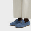 La Medusa Driver Loafers Stone Blue