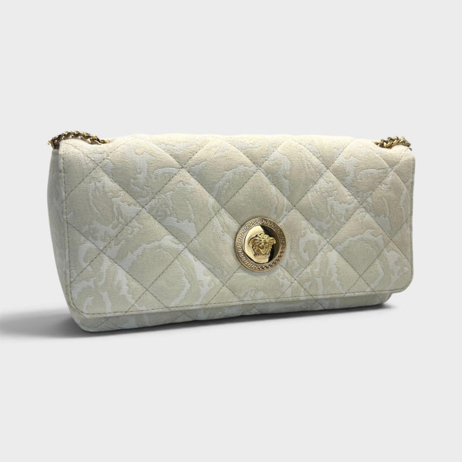 Sac porté épaule moyen Medusa Head beige