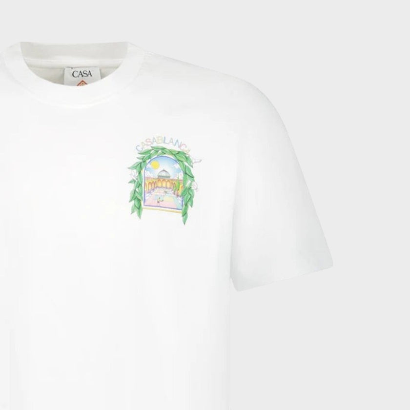 L'Arche De Tennis Short Sleeve T-Shirt White