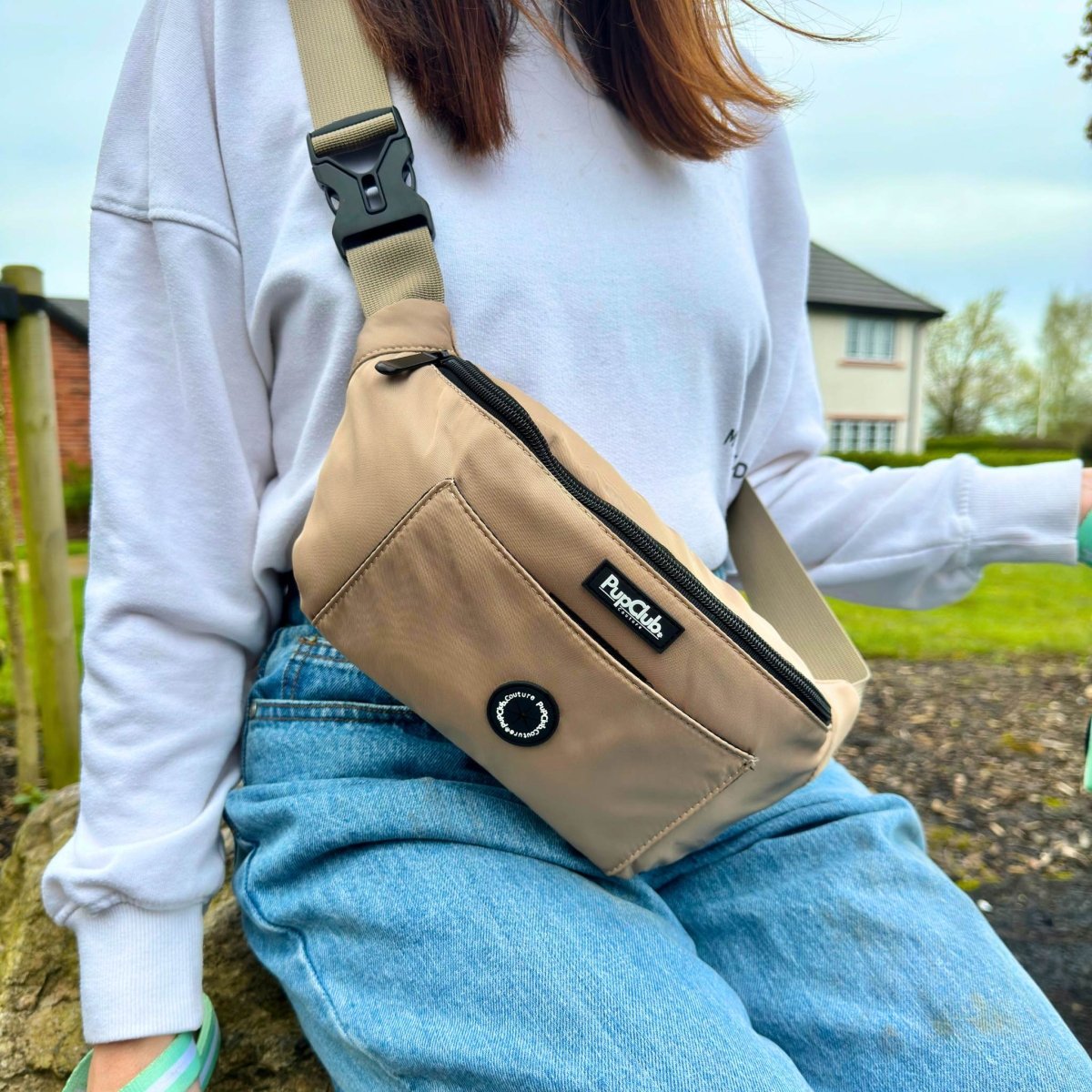 Dog Walking Bum Bag - Tan