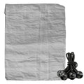 Grey S-Grade Tarpaulin with 10 x 6" Bungee Balls (Black)