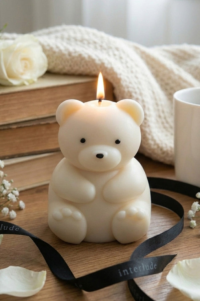 Teddybär Kerze