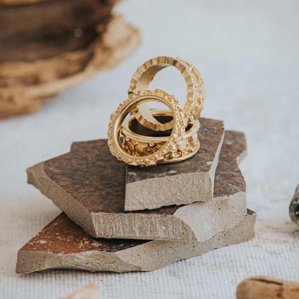 Everyday Gold Goddess Inspired Ring - Hebe
