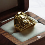 Gold Statement Saddle Ring - Hemera