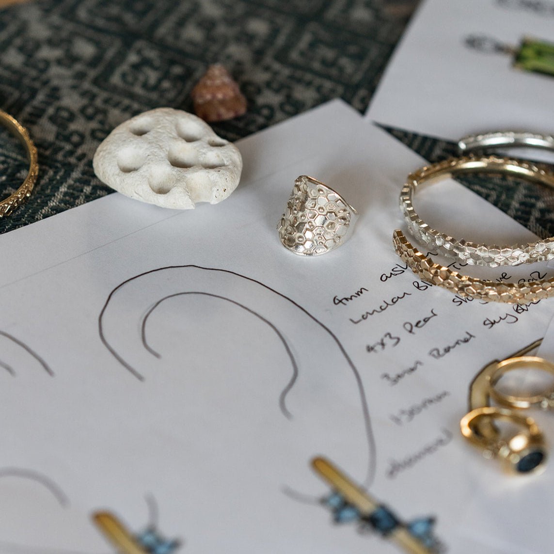 Silver Statement Saddle Ring - Hemera