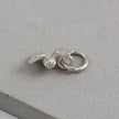 Tiny Bumble-Bee Silver Charm