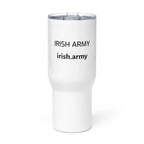 Travel mug with a handle