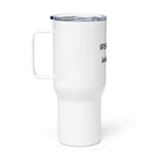 Travel mug with a handle
