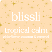 tropical calm – elderflower, coconut & caramel 220g soy candle