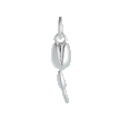 Tulip Flower Silver Charm