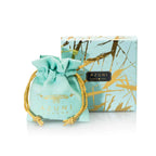 Hydra Large Teardrop Wire-Wrapped Gemstone Earrings Iolite, Blue Topaz & Apatite