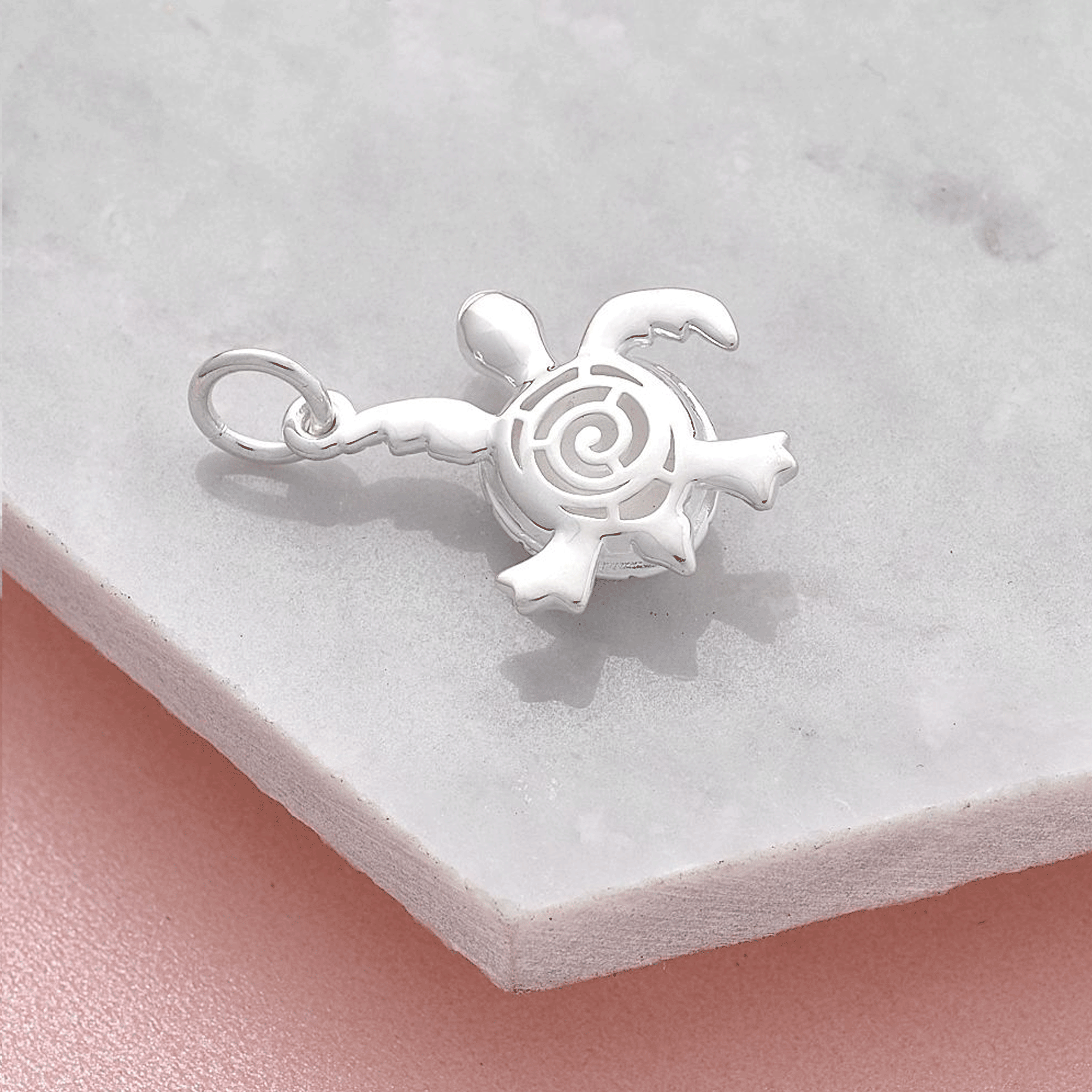 Turtle Silver Charm