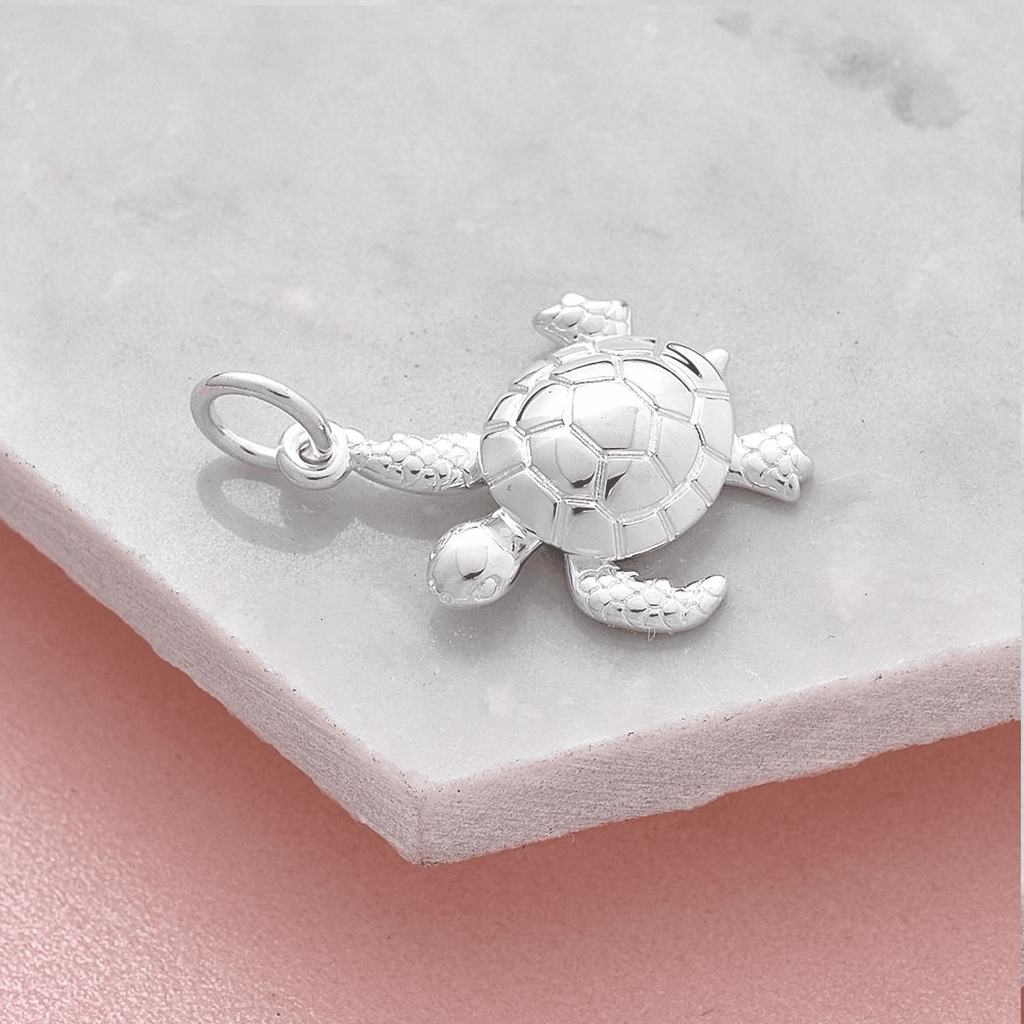 Turtle Silver Charm