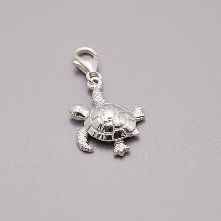 Turtle Silver Charm